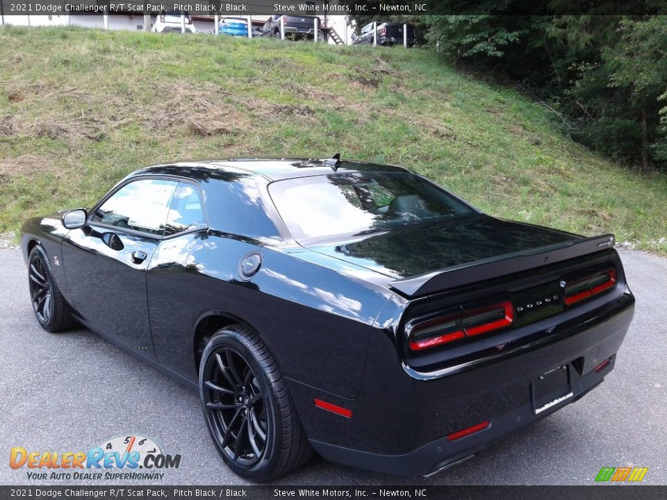 2021 Dodge Challenger R/T Scat Pack Pitch Black / Black Photo #8