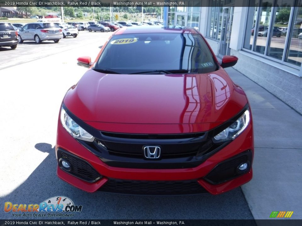 2019 Honda Civic EX Hatchback Rallye Red / Black Photo #5