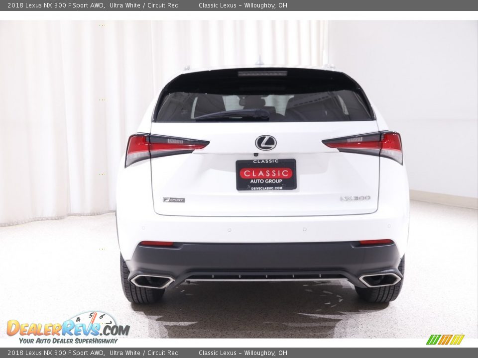 2018 Lexus NX 300 F Sport AWD Ultra White / Circuit Red Photo #19