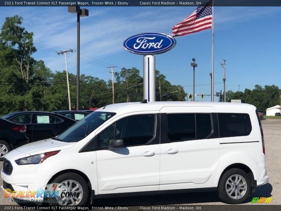 2021 Ford Transit Connect XLT Passenger Wagon Frozen White / Ebony Photo #2
