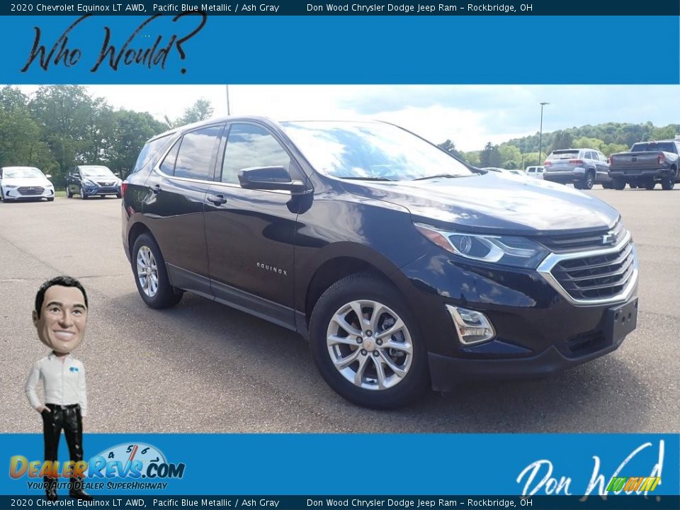 2020 Chevrolet Equinox LT AWD Pacific Blue Metallic / Ash Gray Photo #1