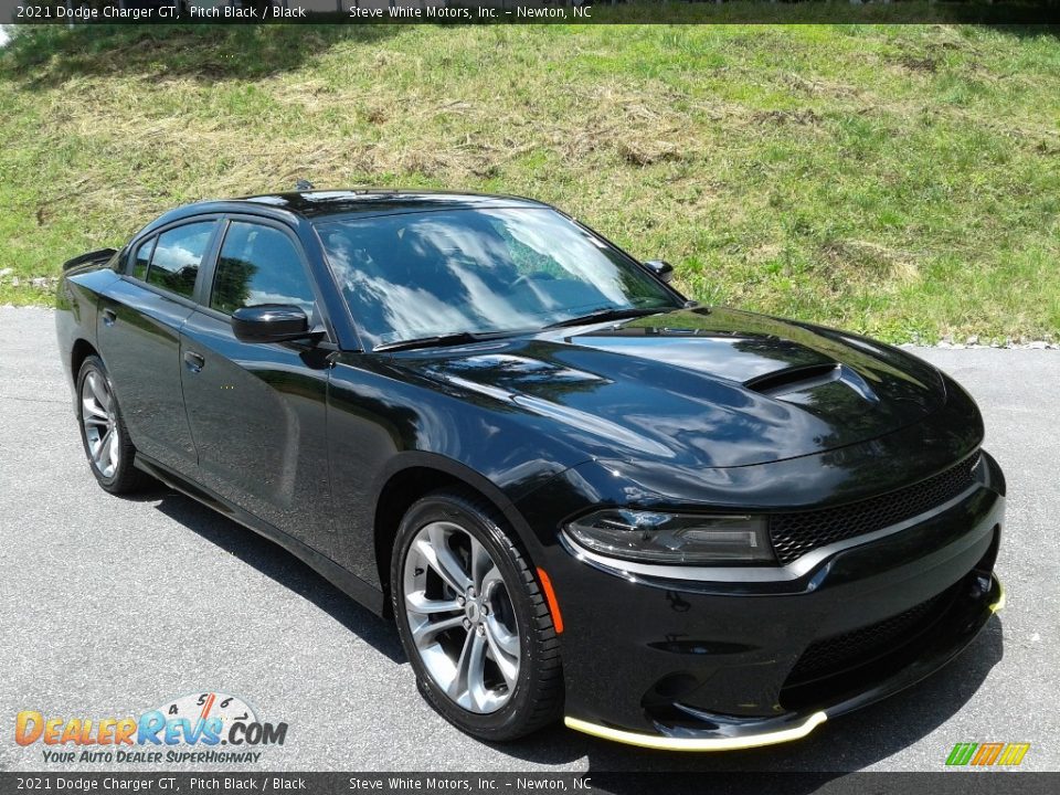 2021 Dodge Charger GT Pitch Black / Black Photo #4