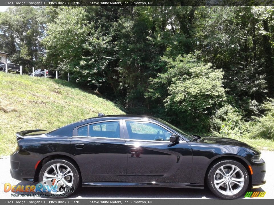 2021 Dodge Charger GT Pitch Black / Black Photo #5