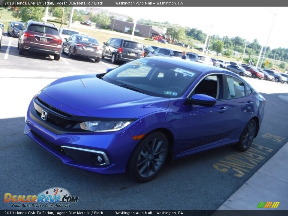 2019 Honda Civic EX Sedan Agean Blue Metallic / Black Photo #5