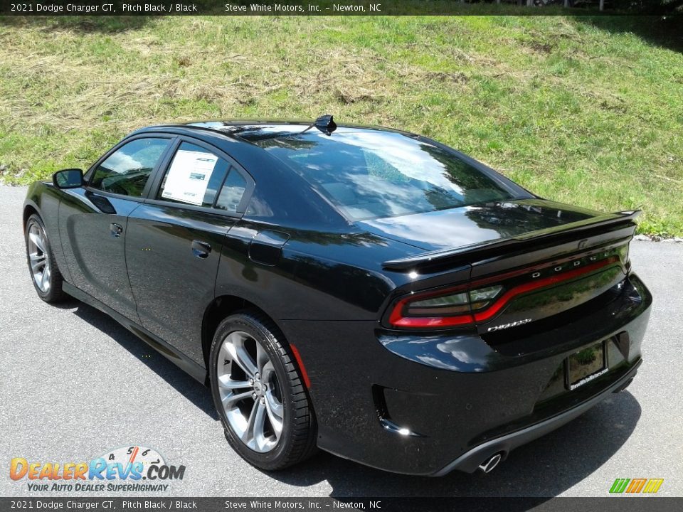 2021 Dodge Charger GT Pitch Black / Black Photo #8