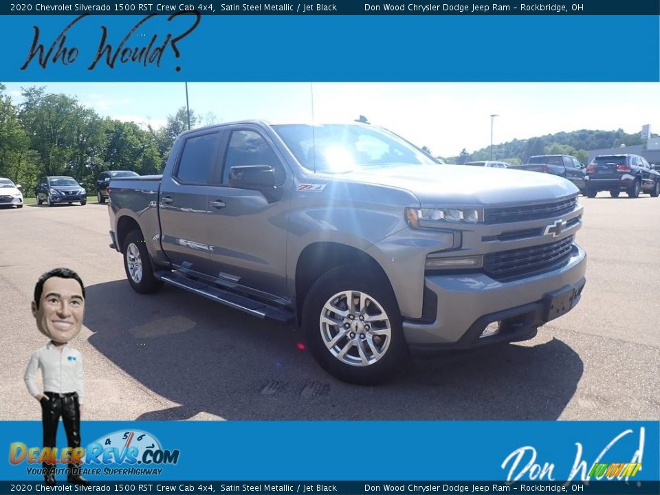 2020 Chevrolet Silverado 1500 RST Crew Cab 4x4 Satin Steel Metallic / Jet Black Photo #1