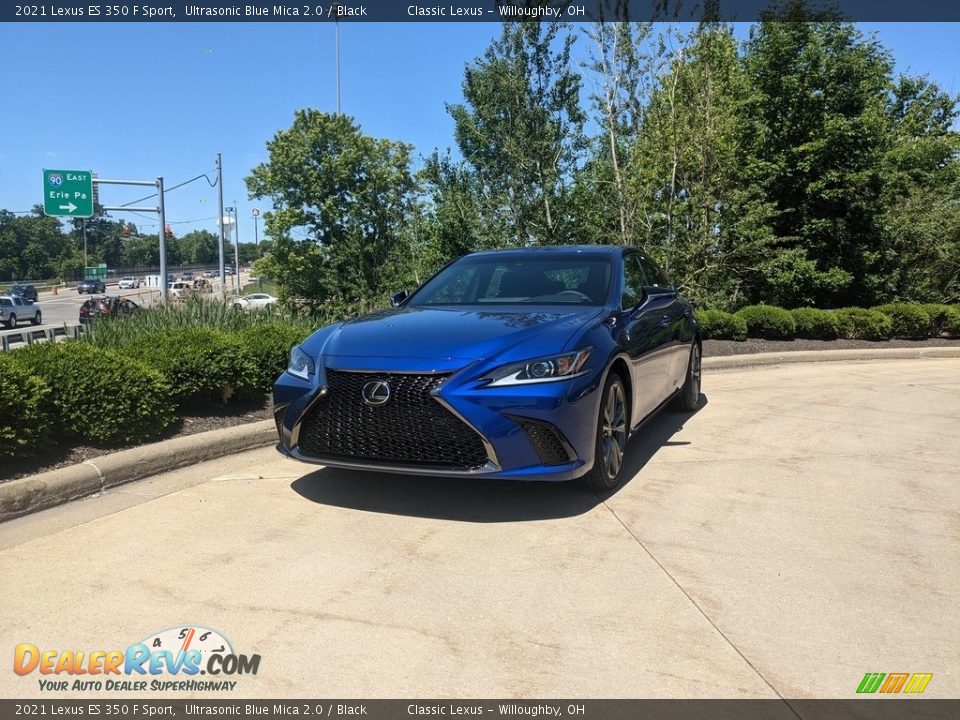 2021 Lexus ES 350 F Sport Ultrasonic Blue Mica 2.0 / Black Photo #1