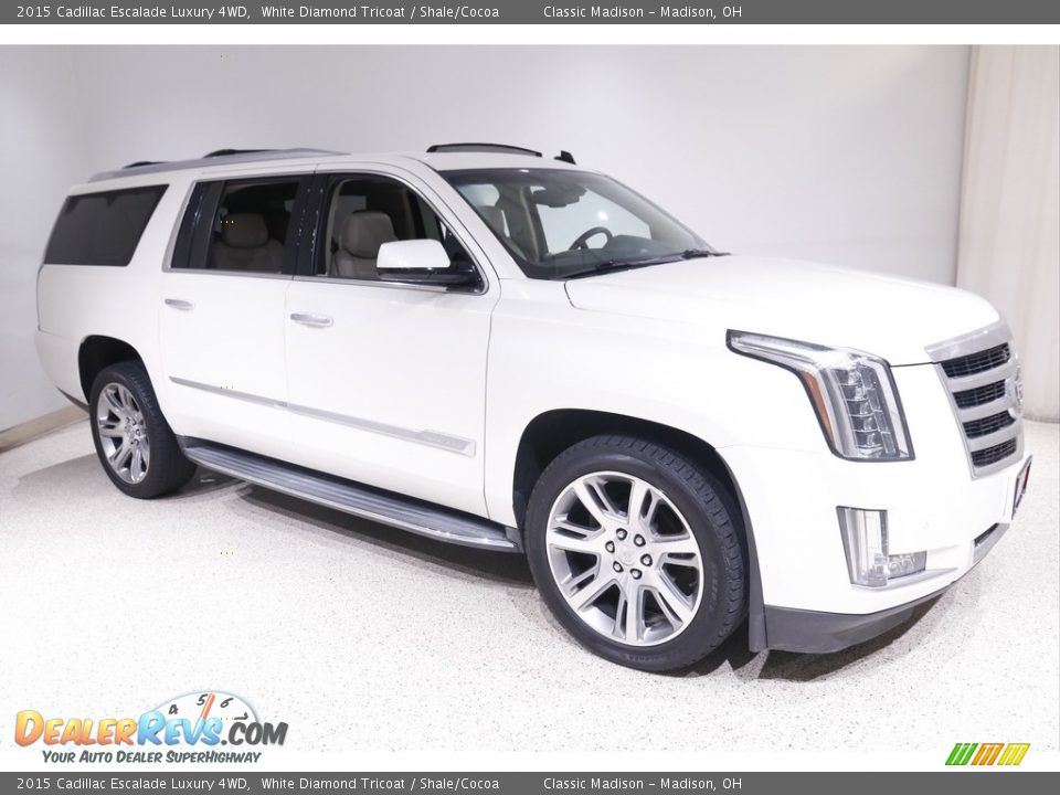 2015 Cadillac Escalade Luxury 4WD White Diamond Tricoat / Shale/Cocoa Photo #1
