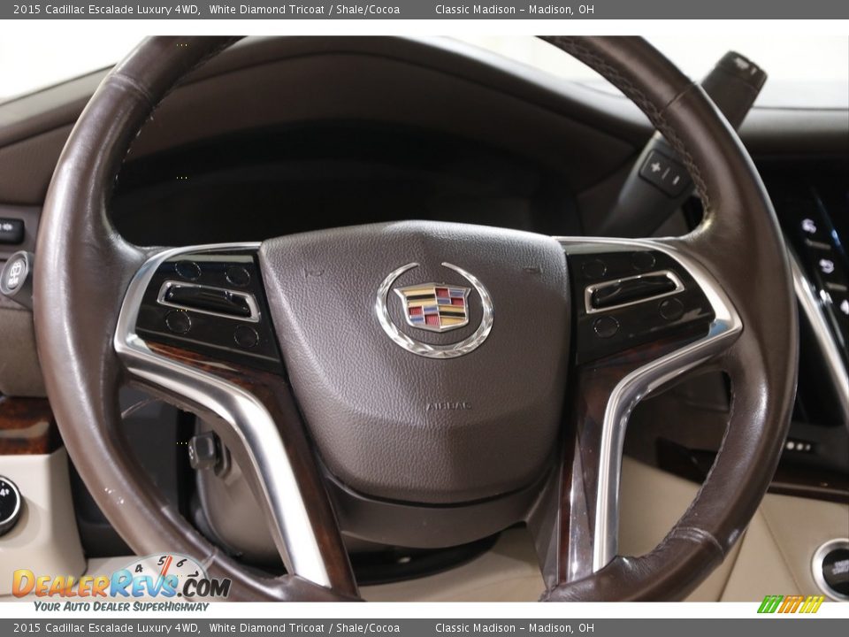 2015 Cadillac Escalade Luxury 4WD White Diamond Tricoat / Shale/Cocoa Photo #7