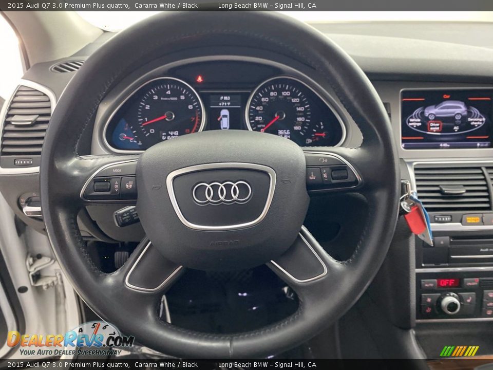 2015 Audi Q7 3.0 Premium Plus quattro Cararra White / Black Photo #18