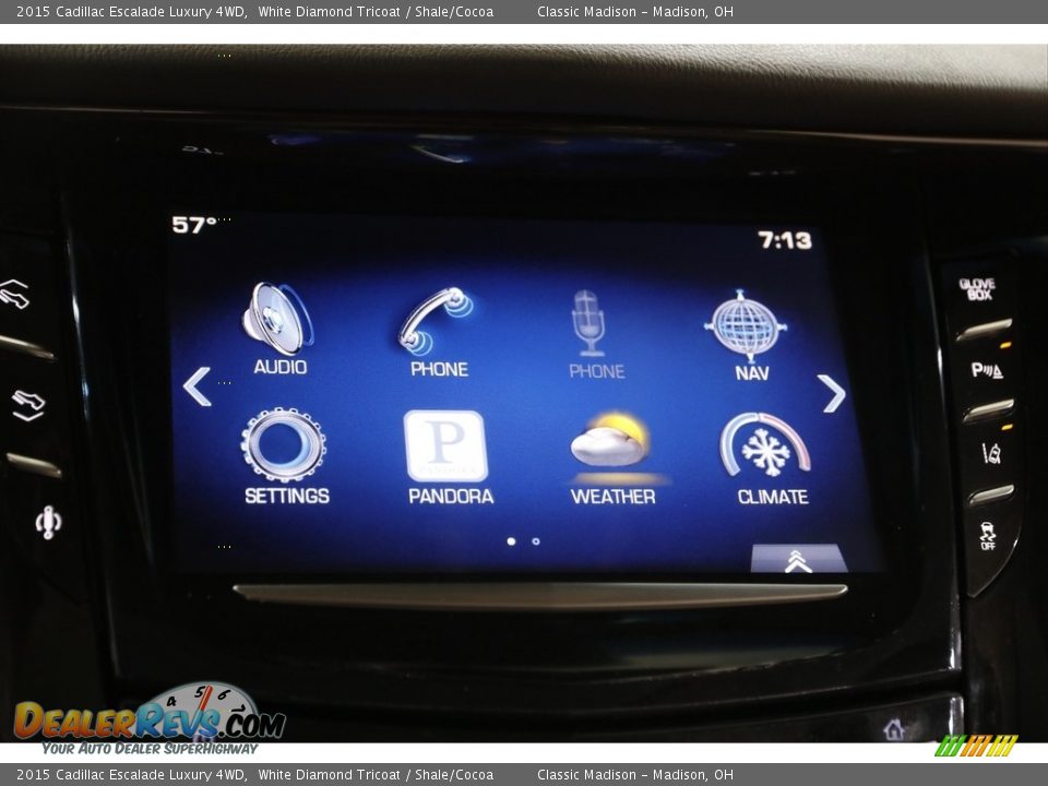 2015 Cadillac Escalade Luxury 4WD White Diamond Tricoat / Shale/Cocoa Photo #10