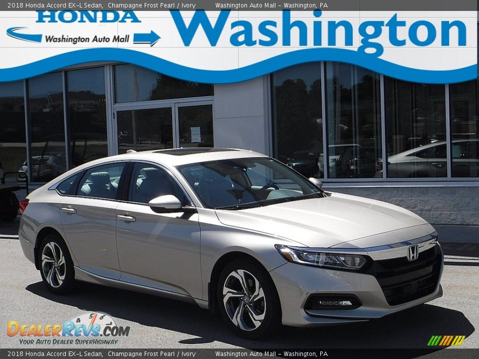 2018 Honda Accord EX-L Sedan Champagne Frost Pearl / Ivory Photo #1