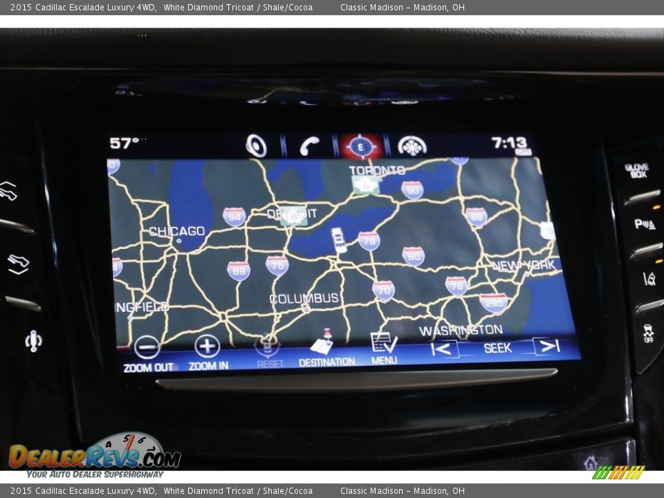 2015 Cadillac Escalade Luxury 4WD White Diamond Tricoat / Shale/Cocoa Photo #12