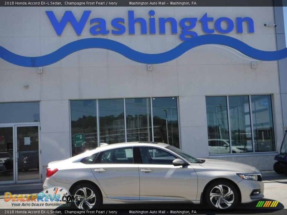 2018 Honda Accord EX-L Sedan Champagne Frost Pearl / Ivory Photo #2