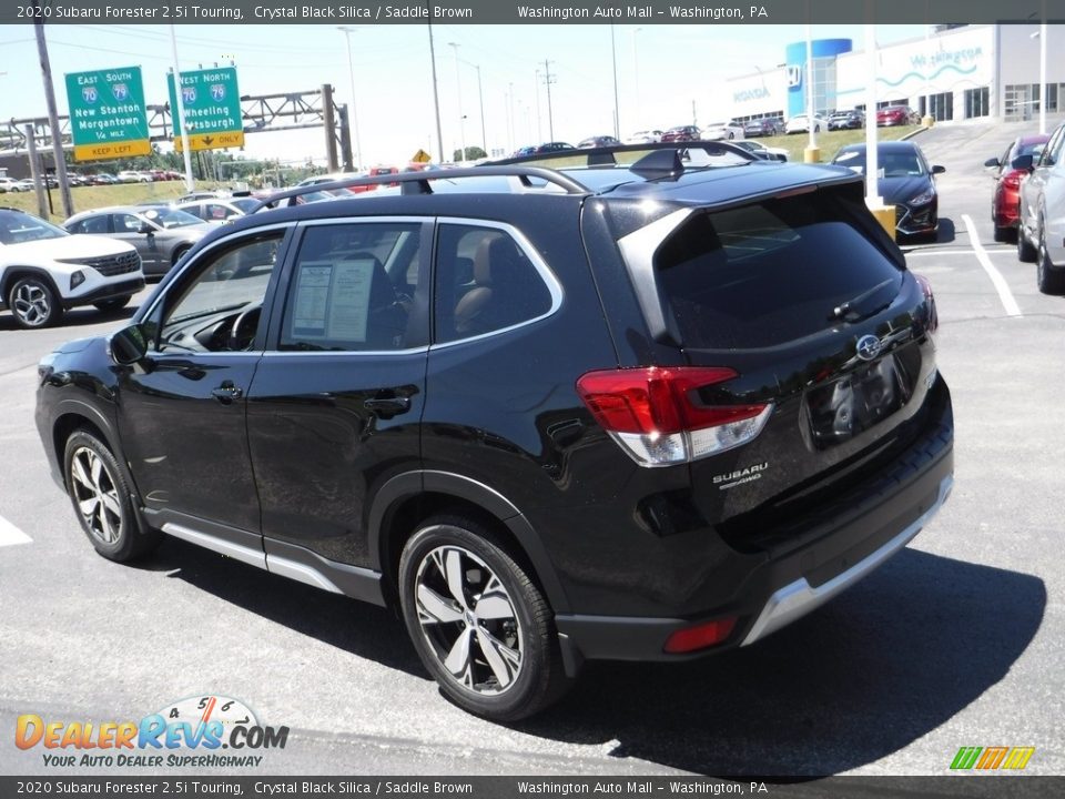 2020 Subaru Forester 2.5i Touring Crystal Black Silica / Saddle Brown Photo #7