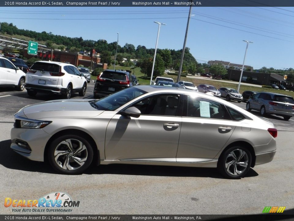 2018 Honda Accord EX-L Sedan Champagne Frost Pearl / Ivory Photo #6