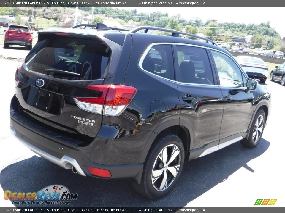 2020 Subaru Forester 2.5i Touring Crystal Black Silica / Saddle Brown Photo #9