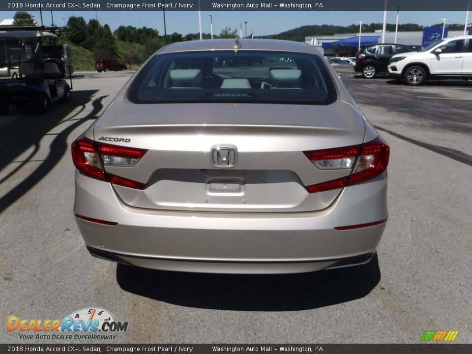 2018 Honda Accord EX-L Sedan Champagne Frost Pearl / Ivory Photo #8