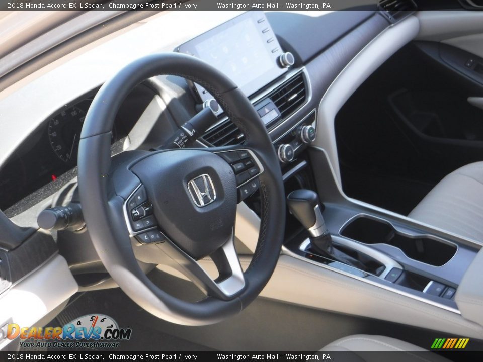 2018 Honda Accord EX-L Sedan Champagne Frost Pearl / Ivory Photo #10