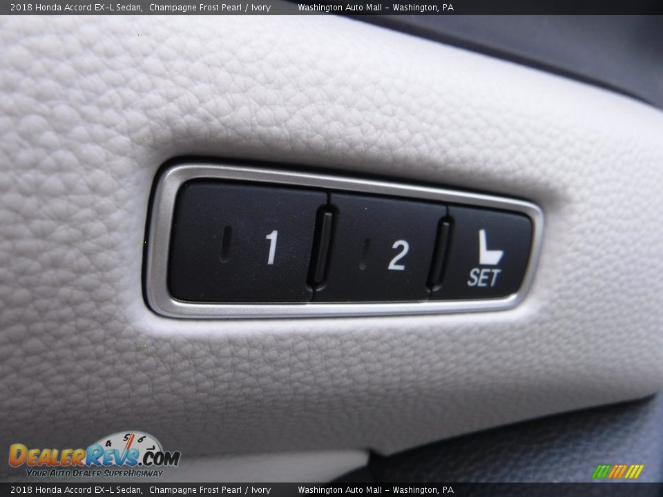 2018 Honda Accord EX-L Sedan Champagne Frost Pearl / Ivory Photo #14