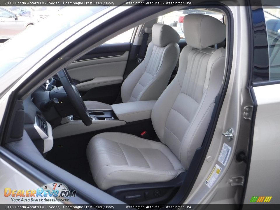 2018 Honda Accord EX-L Sedan Champagne Frost Pearl / Ivory Photo #15