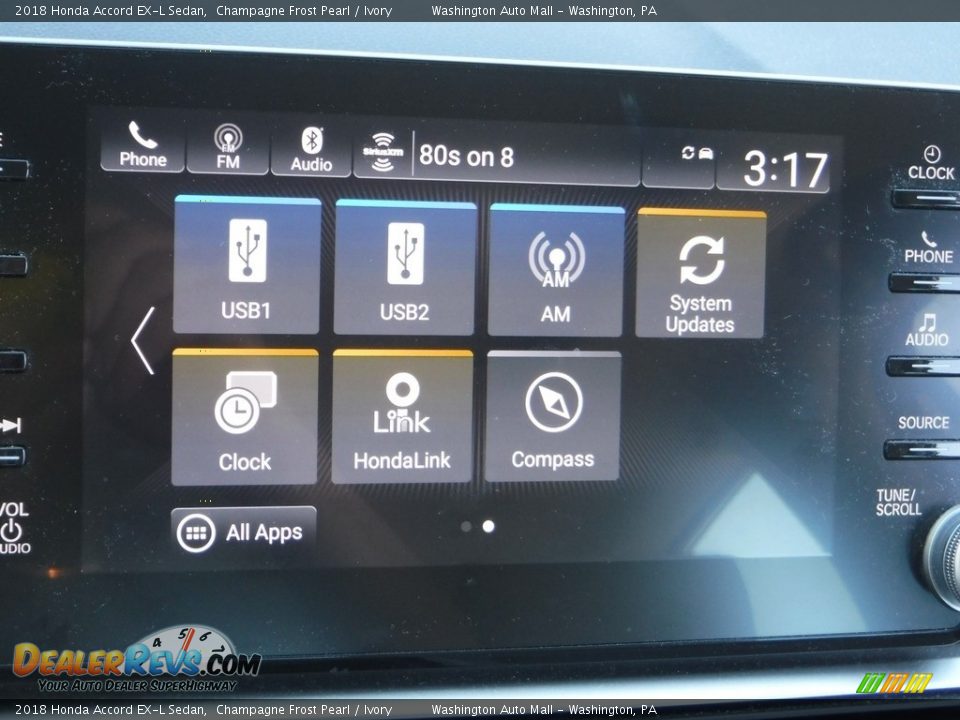 2018 Honda Accord EX-L Sedan Champagne Frost Pearl / Ivory Photo #20