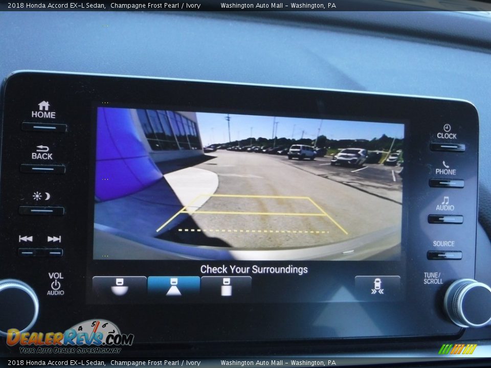 2018 Honda Accord EX-L Sedan Champagne Frost Pearl / Ivory Photo #21