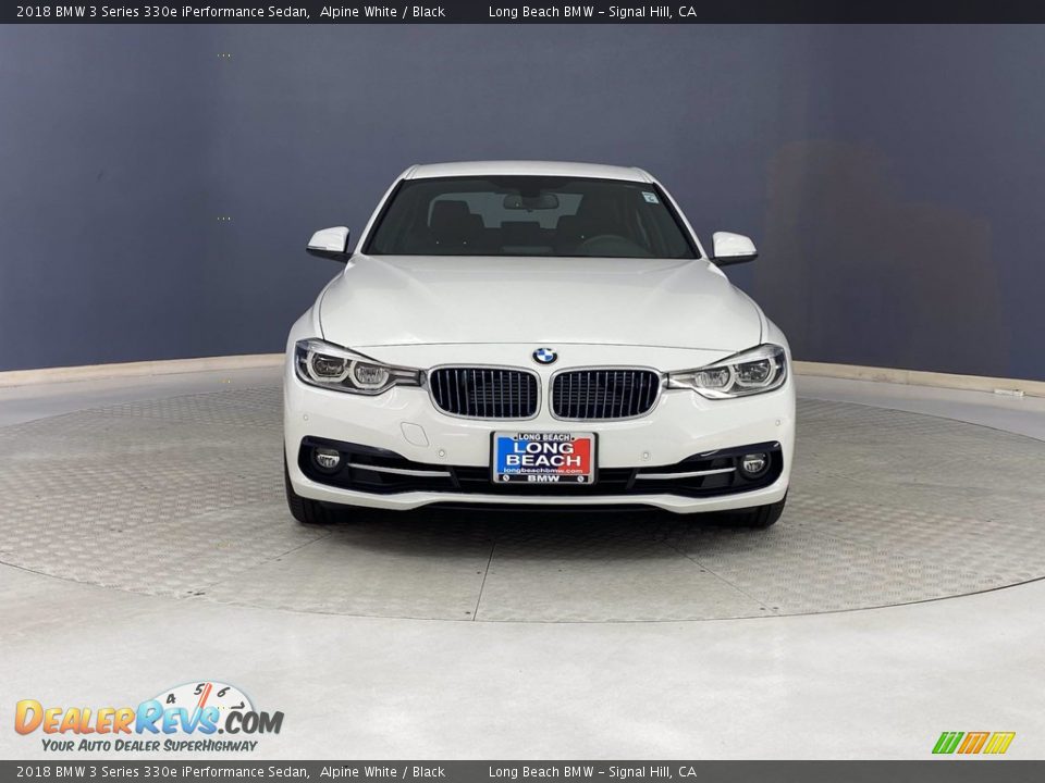 2018 BMW 3 Series 330e iPerformance Sedan Alpine White / Black Photo #2