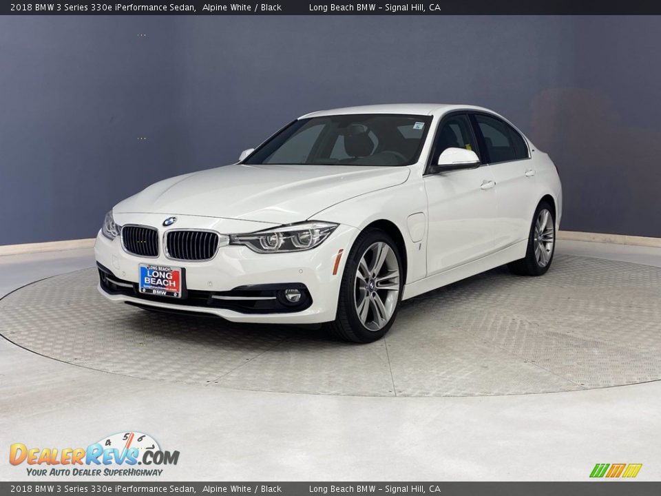 2018 BMW 3 Series 330e iPerformance Sedan Alpine White / Black Photo #3