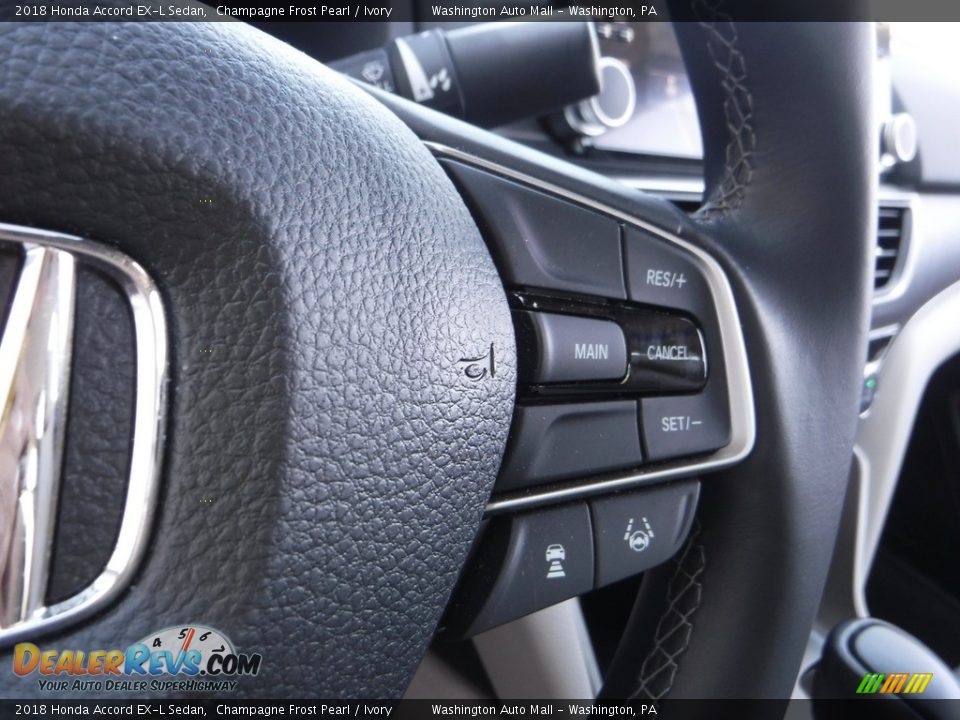 2018 Honda Accord EX-L Sedan Champagne Frost Pearl / Ivory Photo #25