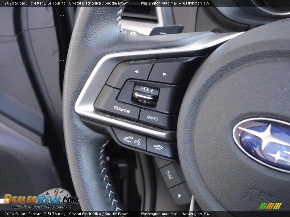 2020 Subaru Forester 2.5i Touring Crystal Black Silica / Saddle Brown Photo #27