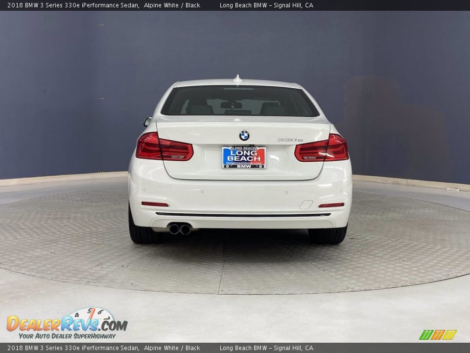 2018 BMW 3 Series 330e iPerformance Sedan Alpine White / Black Photo #4