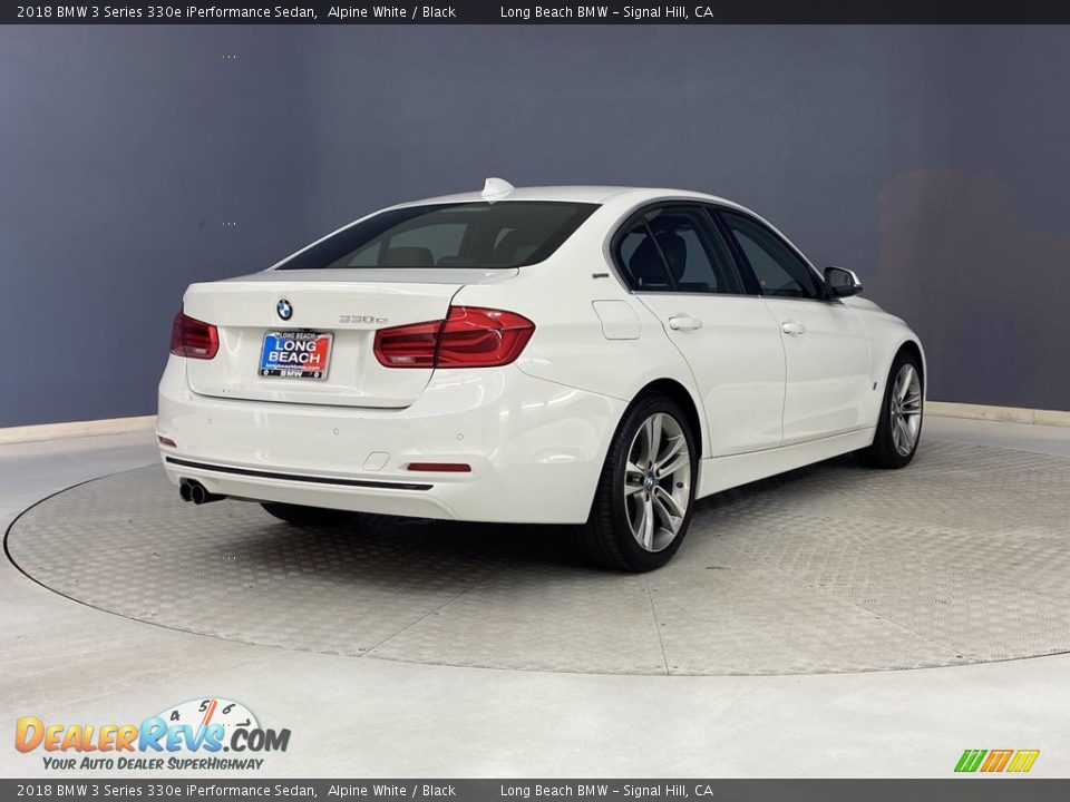 2018 BMW 3 Series 330e iPerformance Sedan Alpine White / Black Photo #5