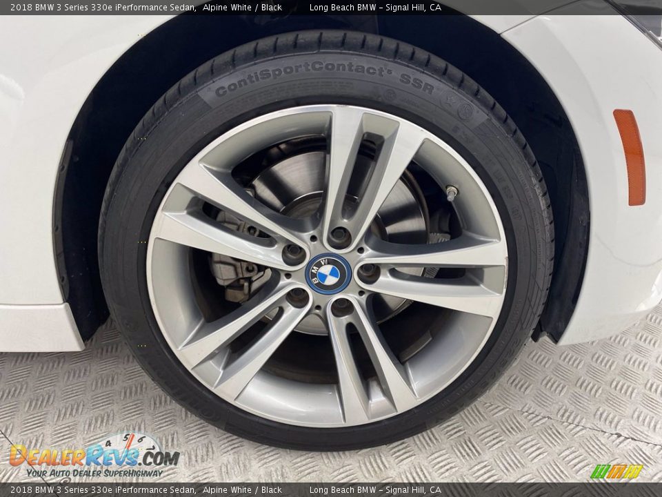 2018 BMW 3 Series 330e iPerformance Sedan Alpine White / Black Photo #6