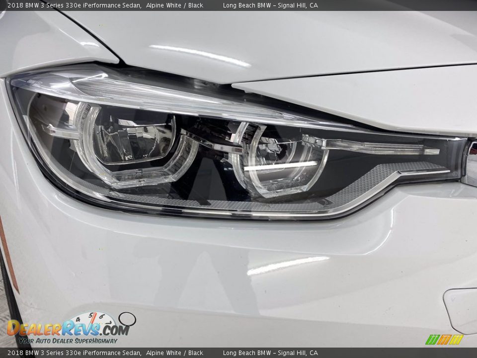 2018 BMW 3 Series 330e iPerformance Sedan Alpine White / Black Photo #7