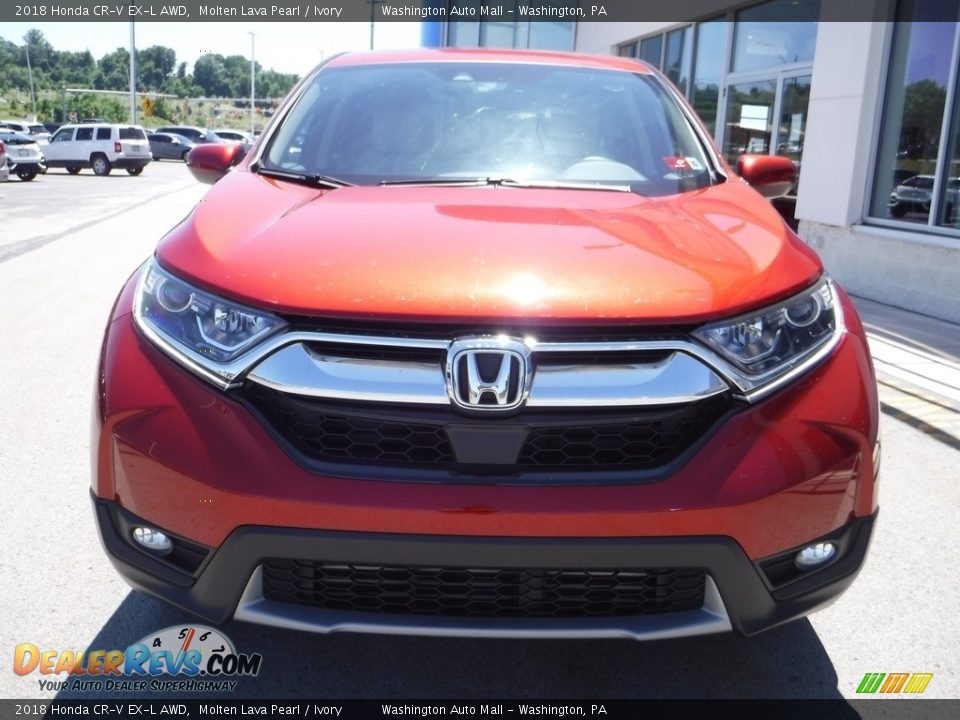 2018 Honda CR-V EX-L AWD Molten Lava Pearl / Ivory Photo #4