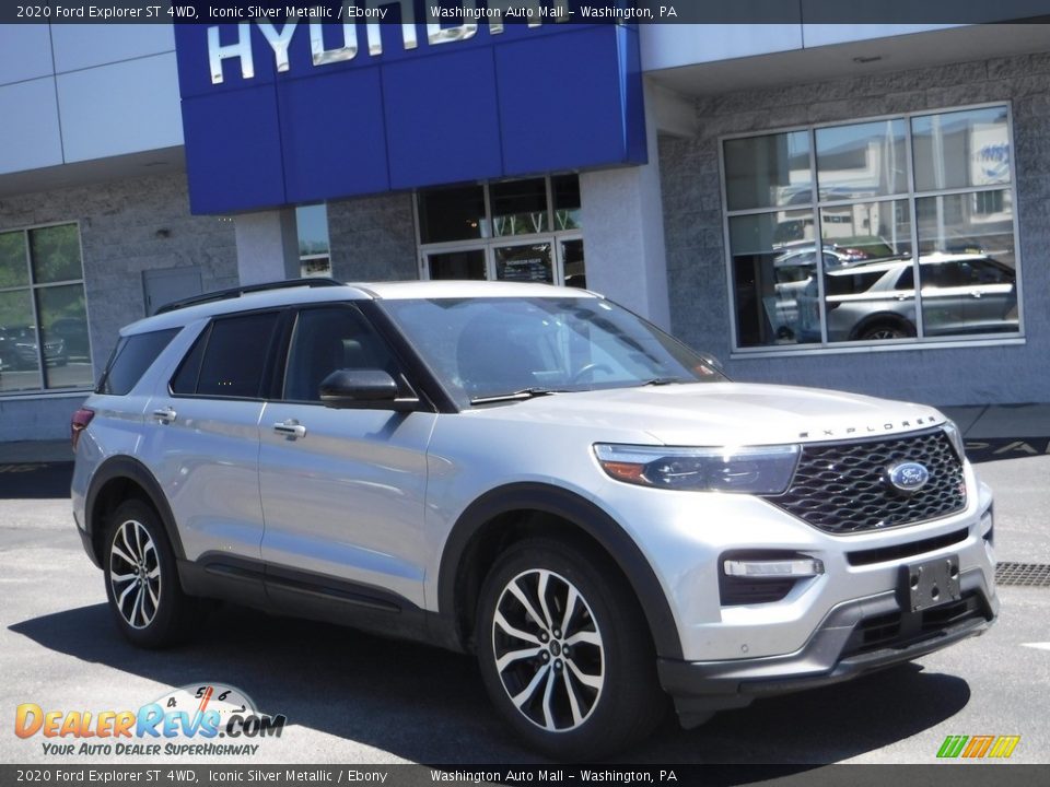 2020 Ford Explorer ST 4WD Iconic Silver Metallic / Ebony Photo #1