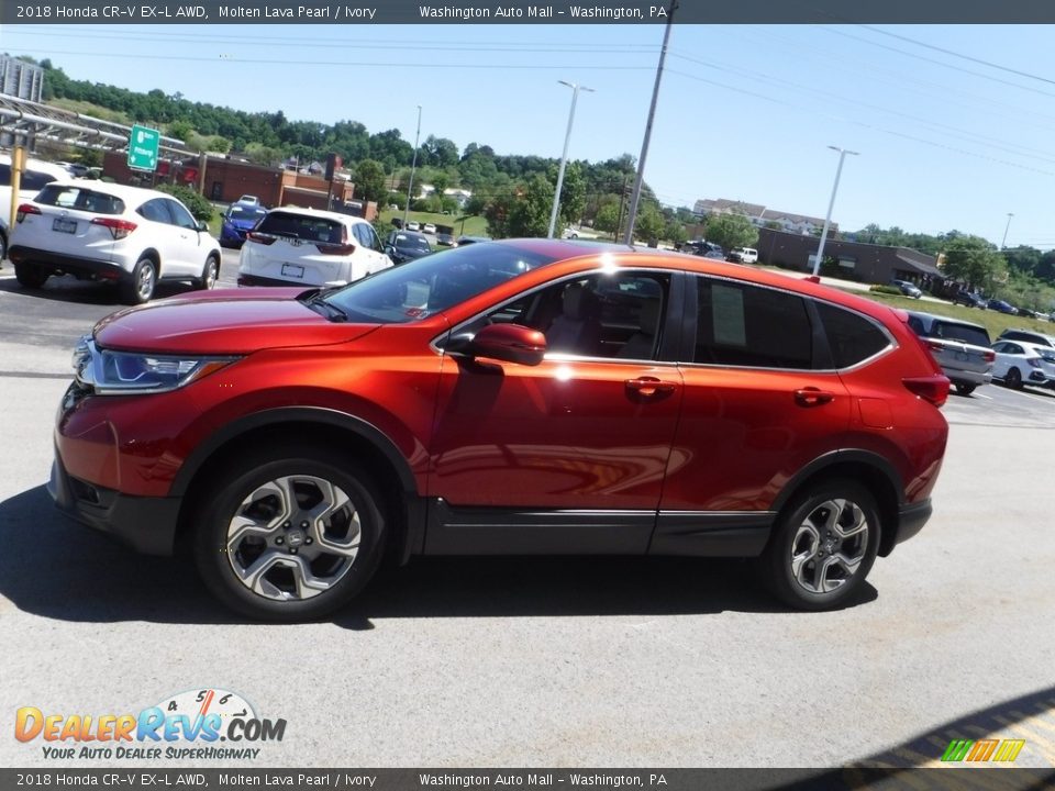 2018 Honda CR-V EX-L AWD Molten Lava Pearl / Ivory Photo #6