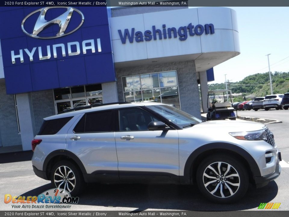 2020 Ford Explorer ST 4WD Iconic Silver Metallic / Ebony Photo #2