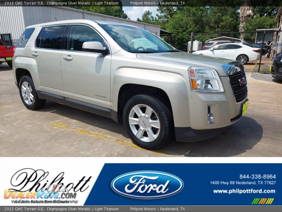 2013 GMC Terrain SLE Champagne Silver Metallic / Light Titanium Photo #1