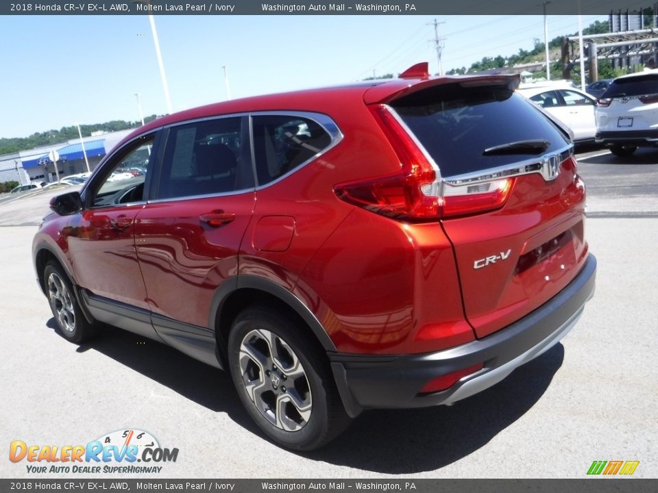 2018 Honda CR-V EX-L AWD Molten Lava Pearl / Ivory Photo #7