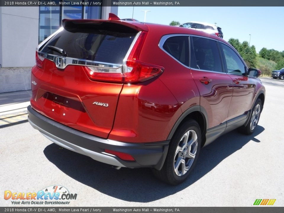 2018 Honda CR-V EX-L AWD Molten Lava Pearl / Ivory Photo #9