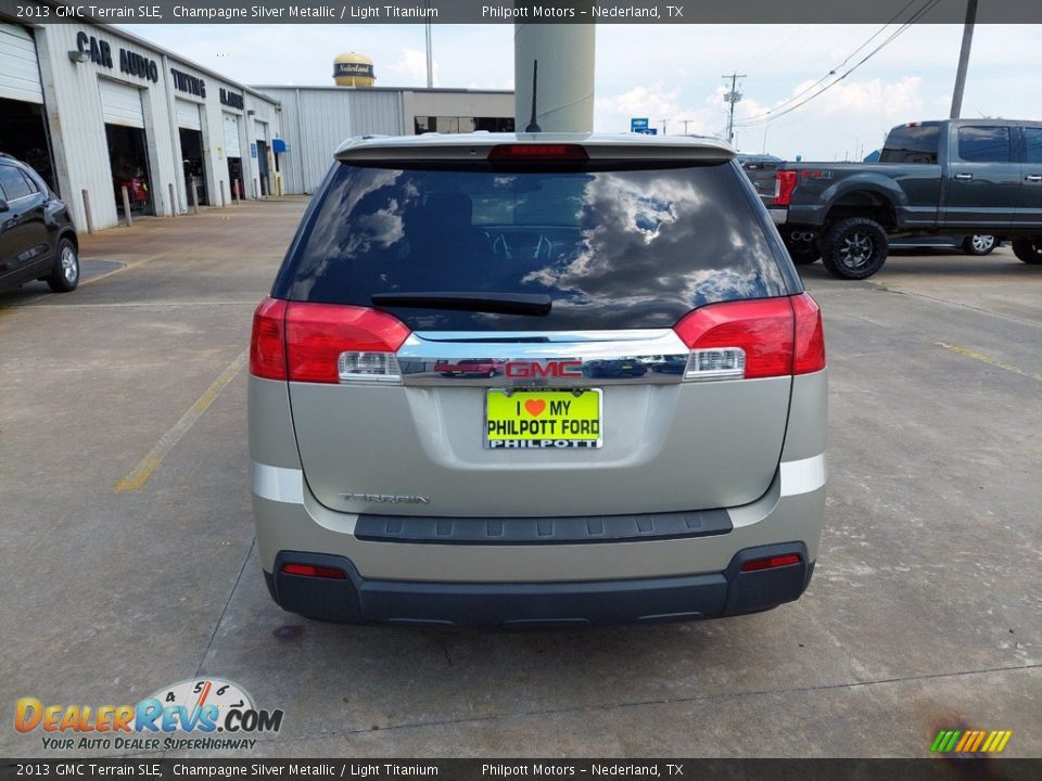 2013 GMC Terrain SLE Champagne Silver Metallic / Light Titanium Photo #6