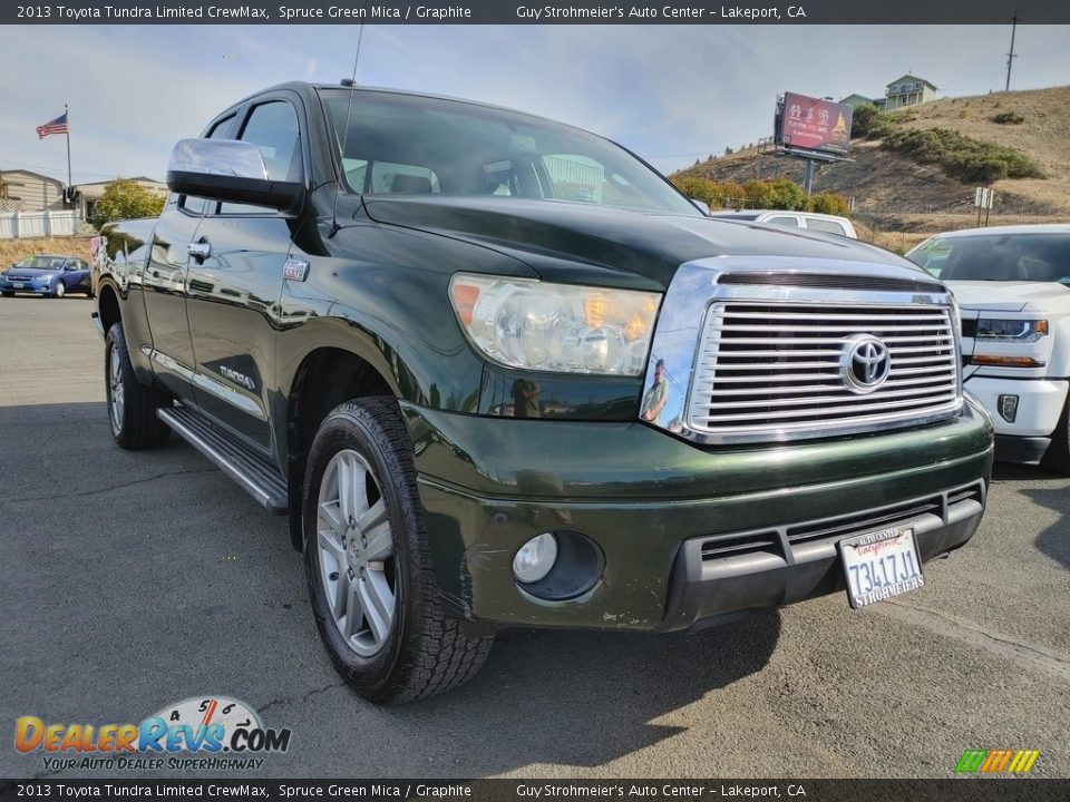 2013 Toyota Tundra Limited CrewMax Spruce Green Mica / Graphite Photo #1