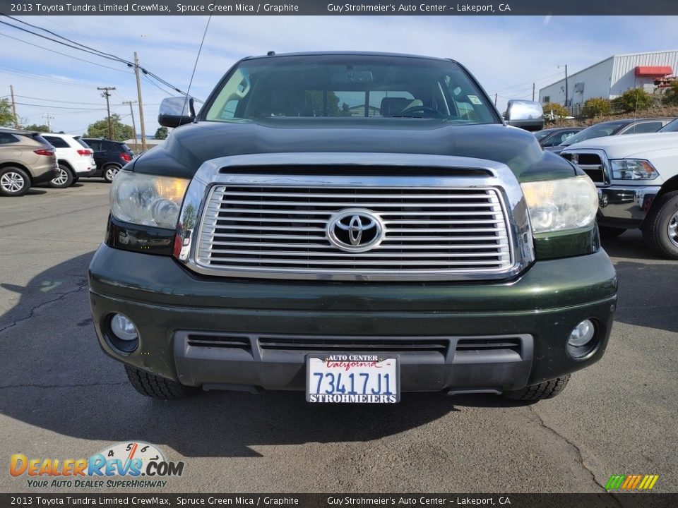 2013 Toyota Tundra Limited CrewMax Spruce Green Mica / Graphite Photo #2