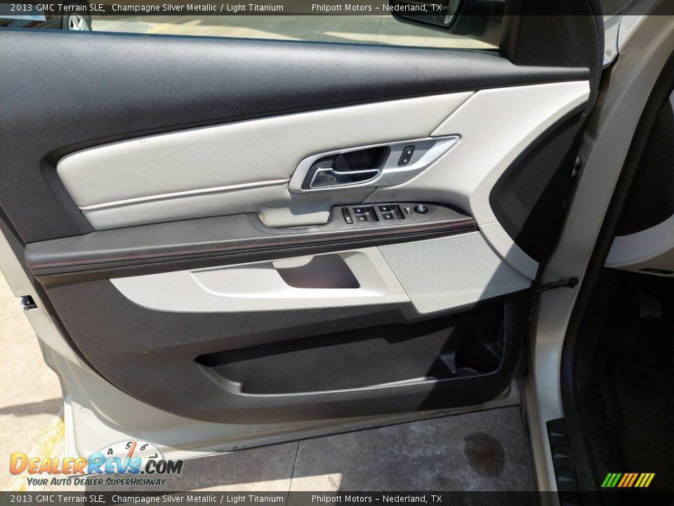 2013 GMC Terrain SLE Champagne Silver Metallic / Light Titanium Photo #13