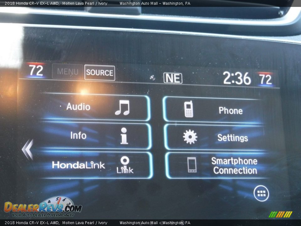2018 Honda CR-V EX-L AWD Molten Lava Pearl / Ivory Photo #21