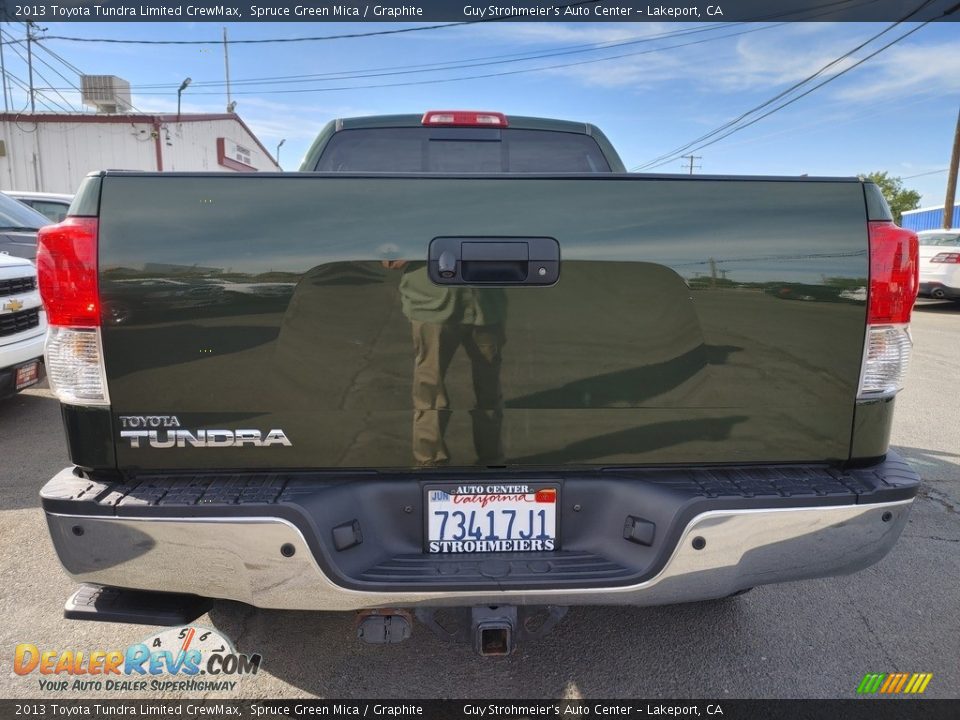 2013 Toyota Tundra Limited CrewMax Spruce Green Mica / Graphite Photo #5