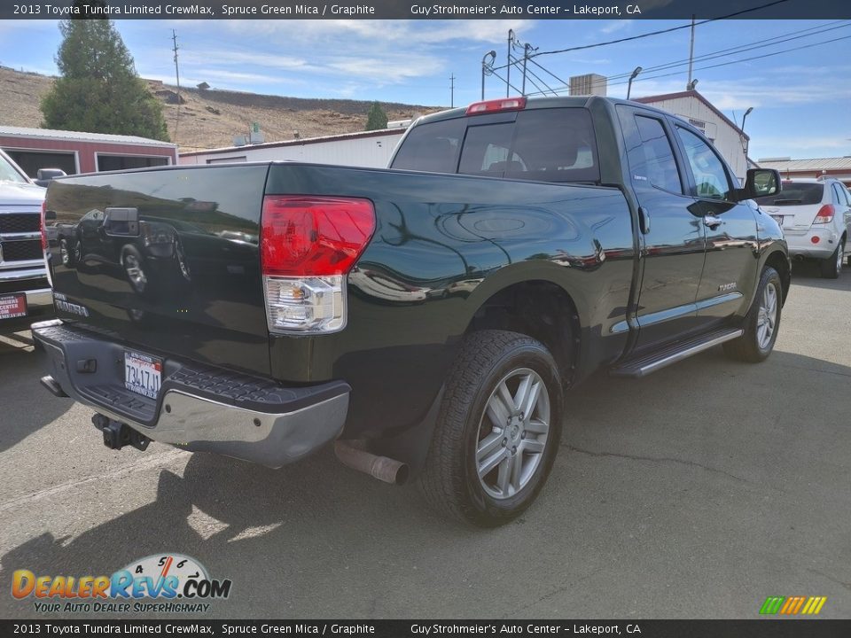 2013 Toyota Tundra Limited CrewMax Spruce Green Mica / Graphite Photo #6