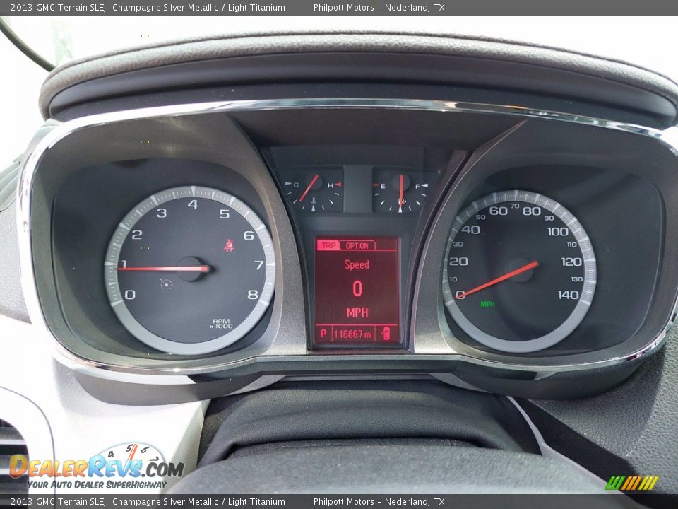 2013 GMC Terrain SLE Champagne Silver Metallic / Light Titanium Photo #18